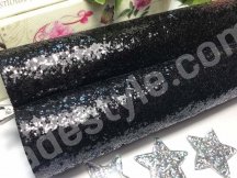 Кожзам с крупным глиттером. Размер 20*30 см
