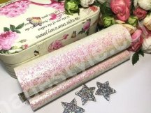 Кожзам с крупным глиттером. Размер 20*30 см